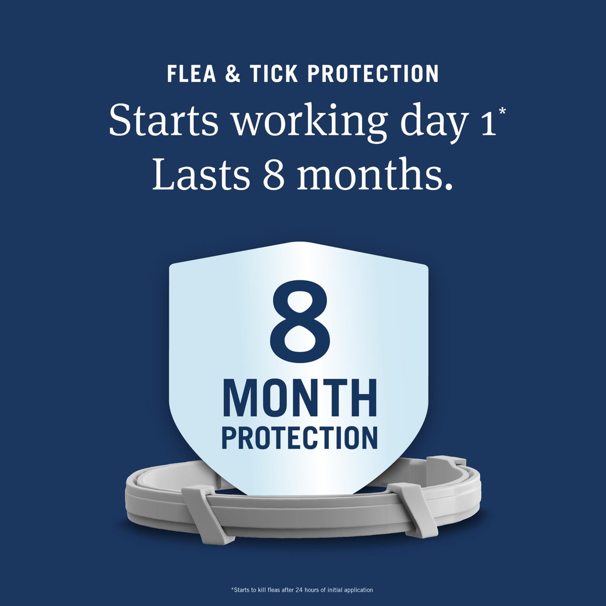 Large Dog Flea and Tick Collar 8 Months Protection A8094