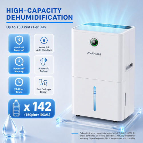 150 Pint Dehumidifier with Pump and Drain Hose O818
