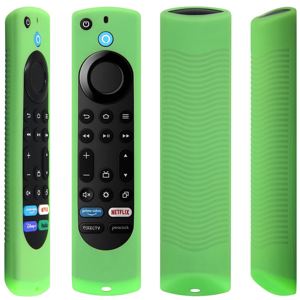 Silicone Remote Case 2pcs Nightglow Green and Blue W117