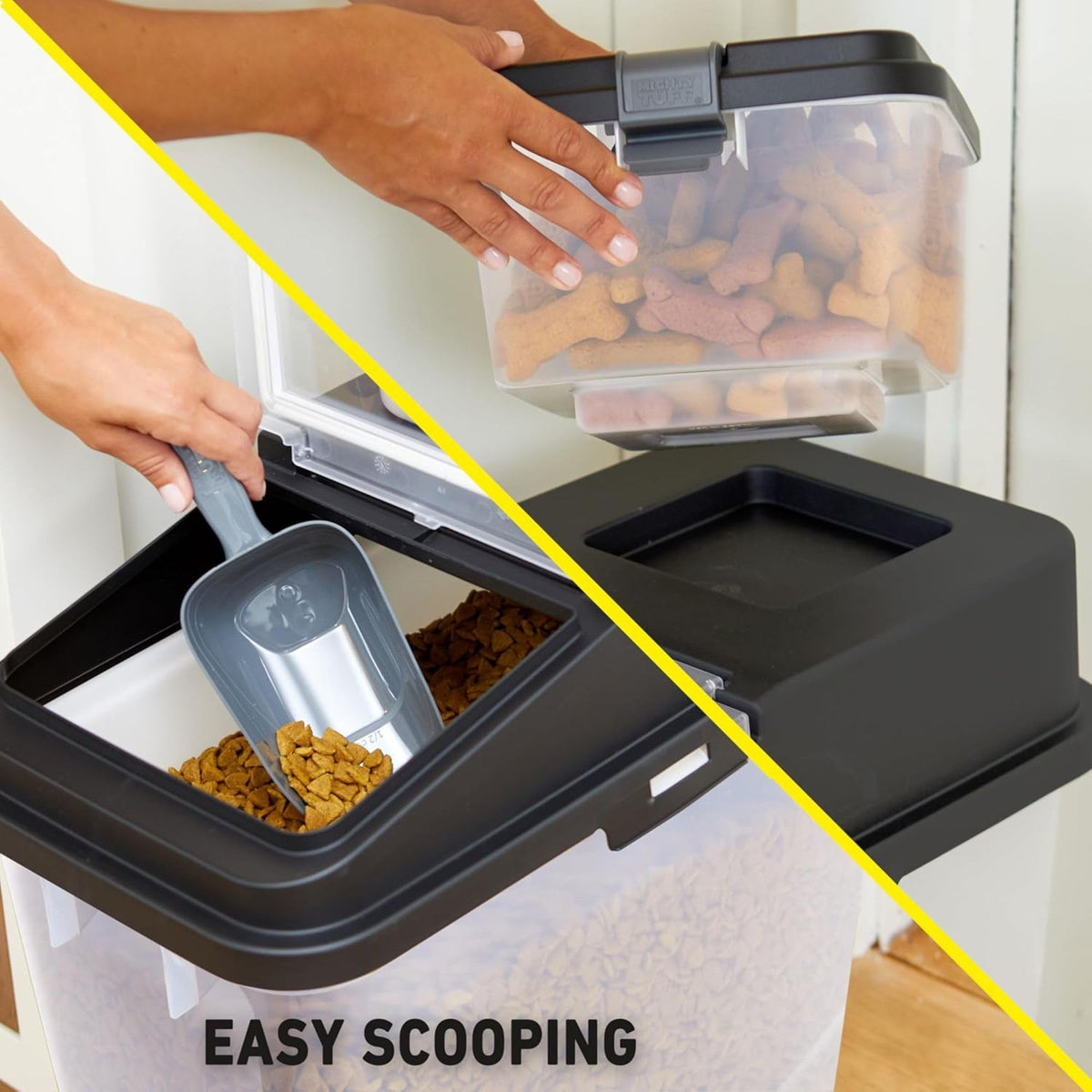 Airtight Dog Food Storage Container with Treat Container and Scoop R966253