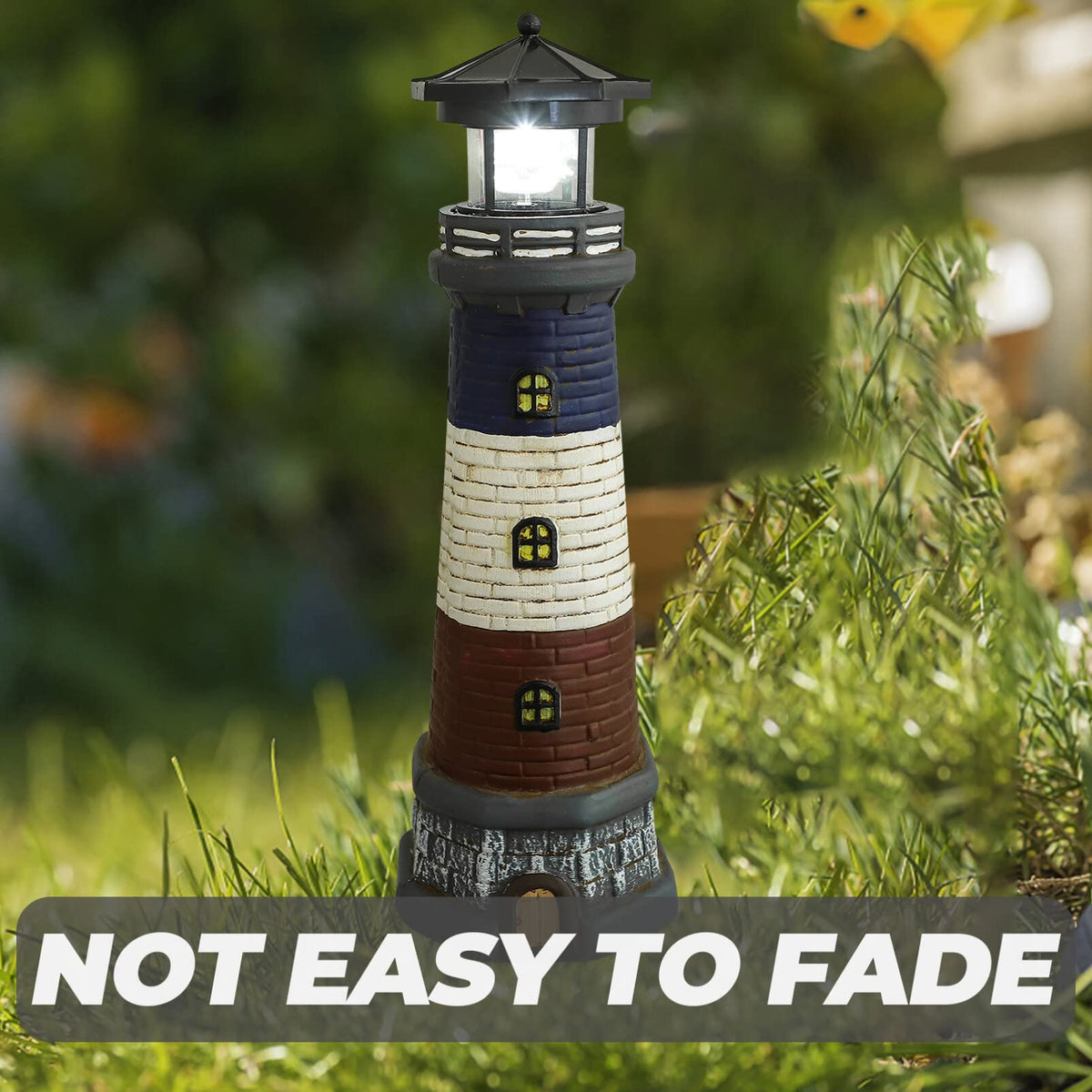 Solar Powered Lighthouse Garden Light F87163