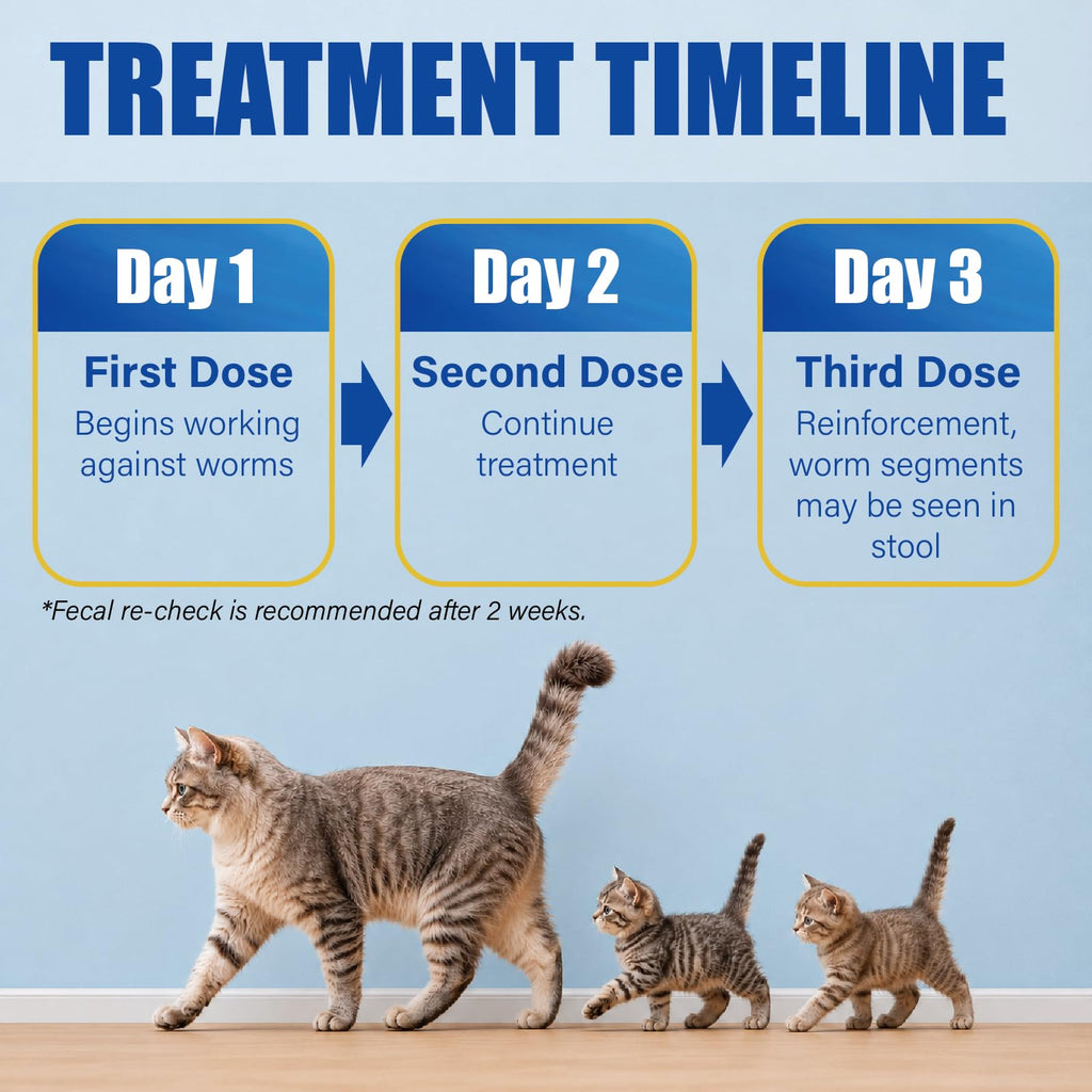 Cat Dewormer Liquid 100 mL with Oral Syringe L205