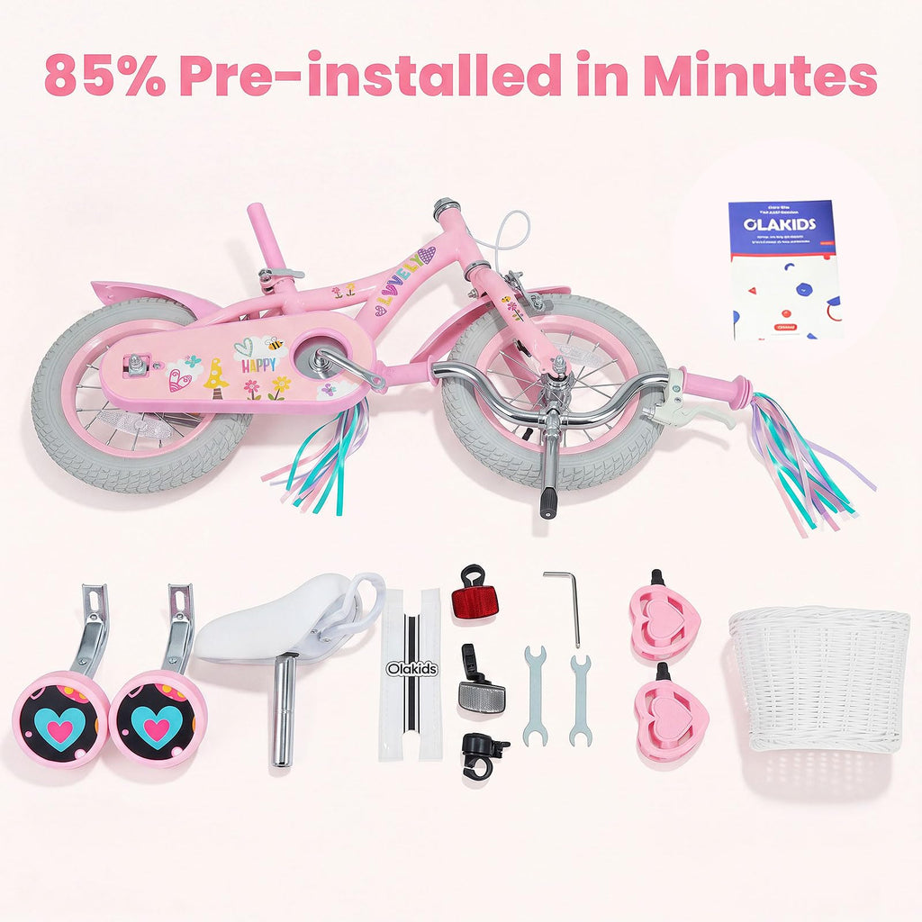 12 14 16 18 Inch Kids Bike with Training Wheels S3897
