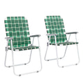 Webbed Folding Chairs Set of 2 M37595