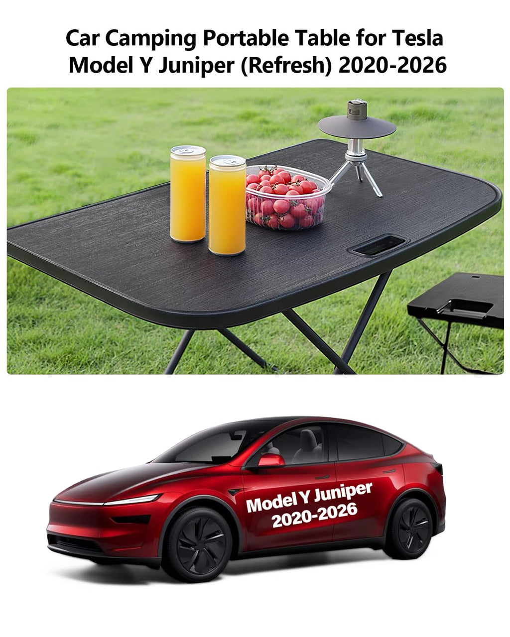 Portable Folding Camping Table with 2 Pack Chair A738596