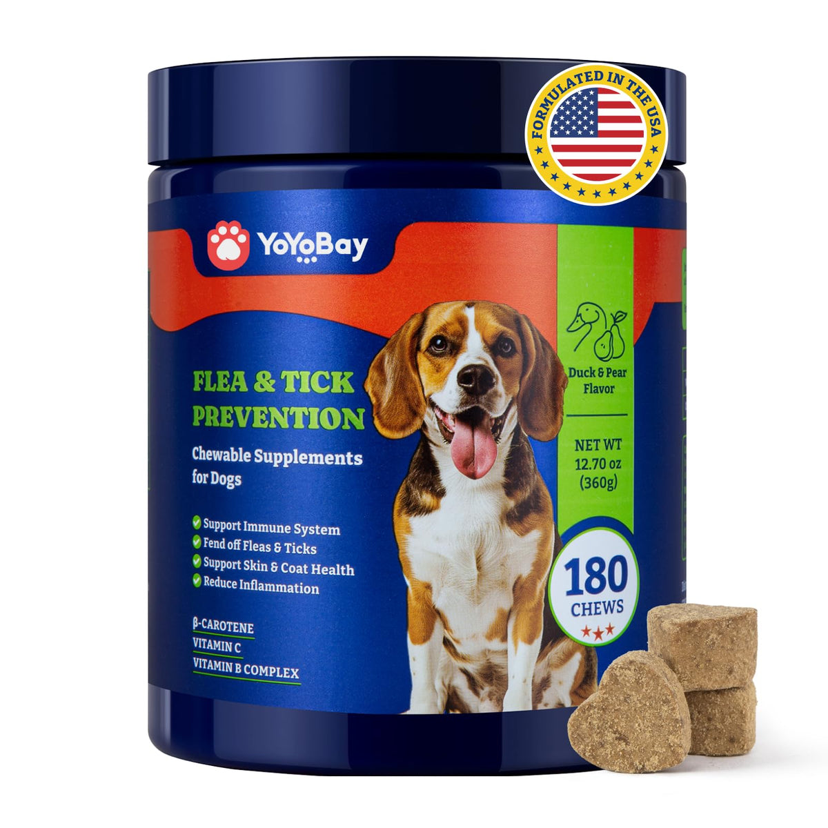 Dog Flea & Tick Prevention Chewables B4982