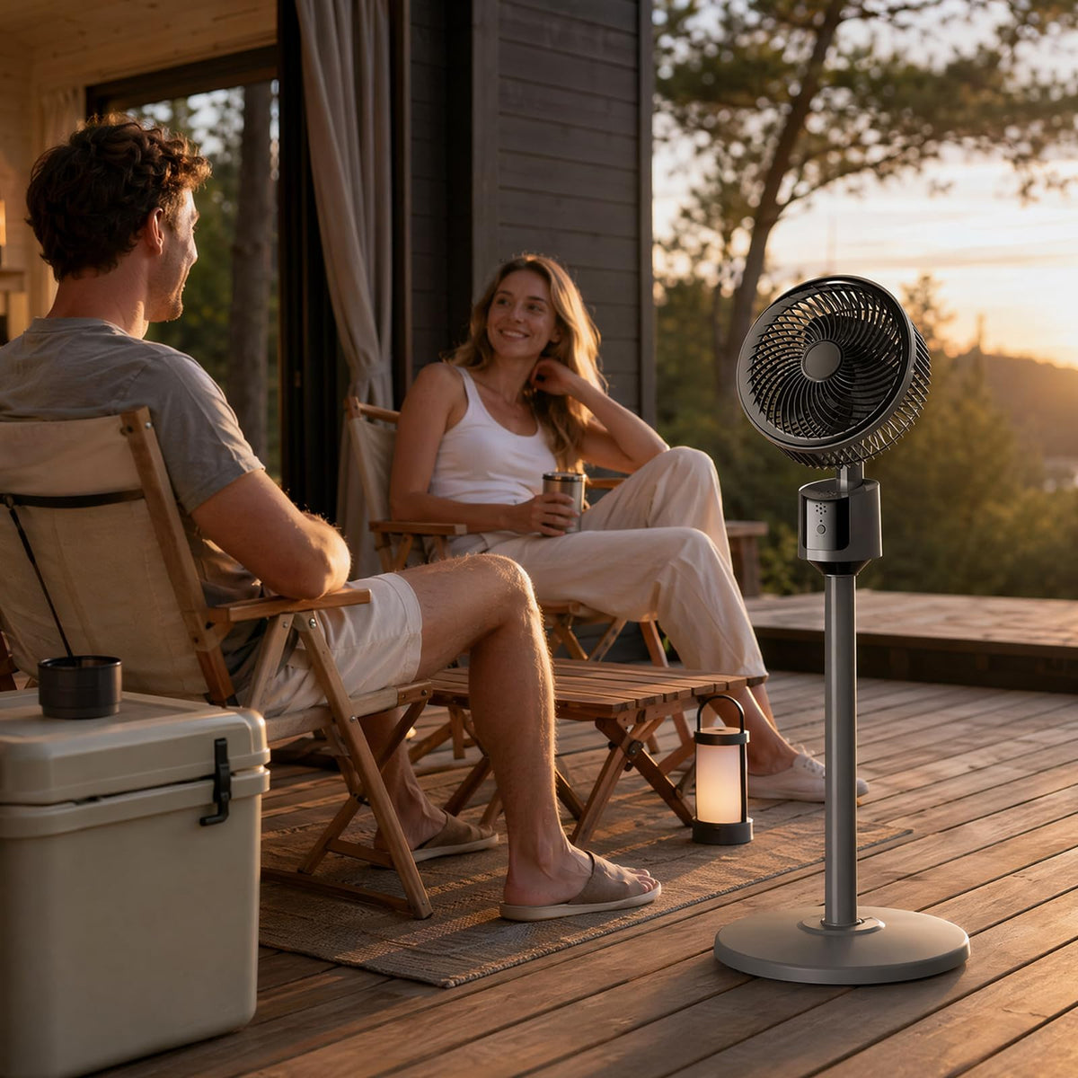 USB Powered Standing Floor Fan J9092