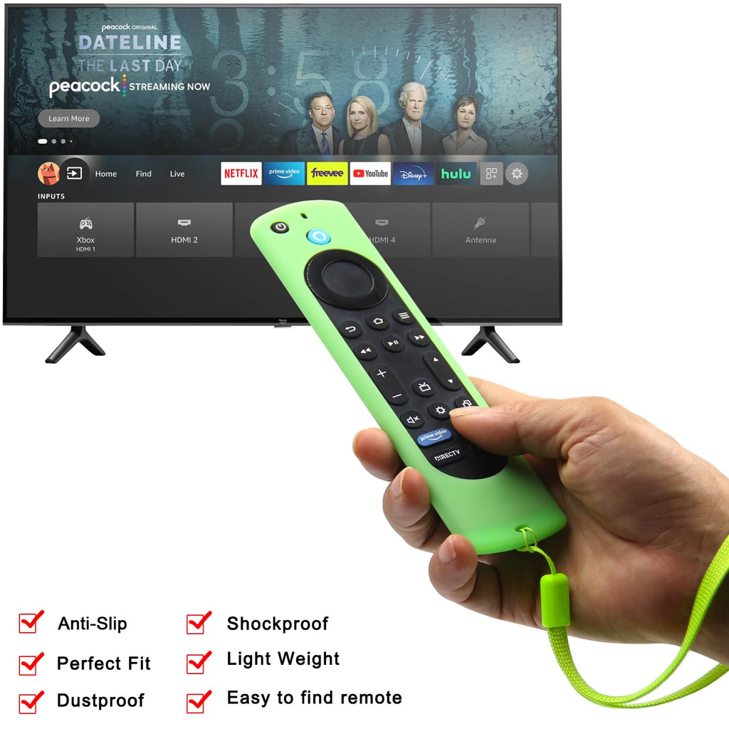 Silicone Remote Case 2pcs Nightglow Green and Blue W117