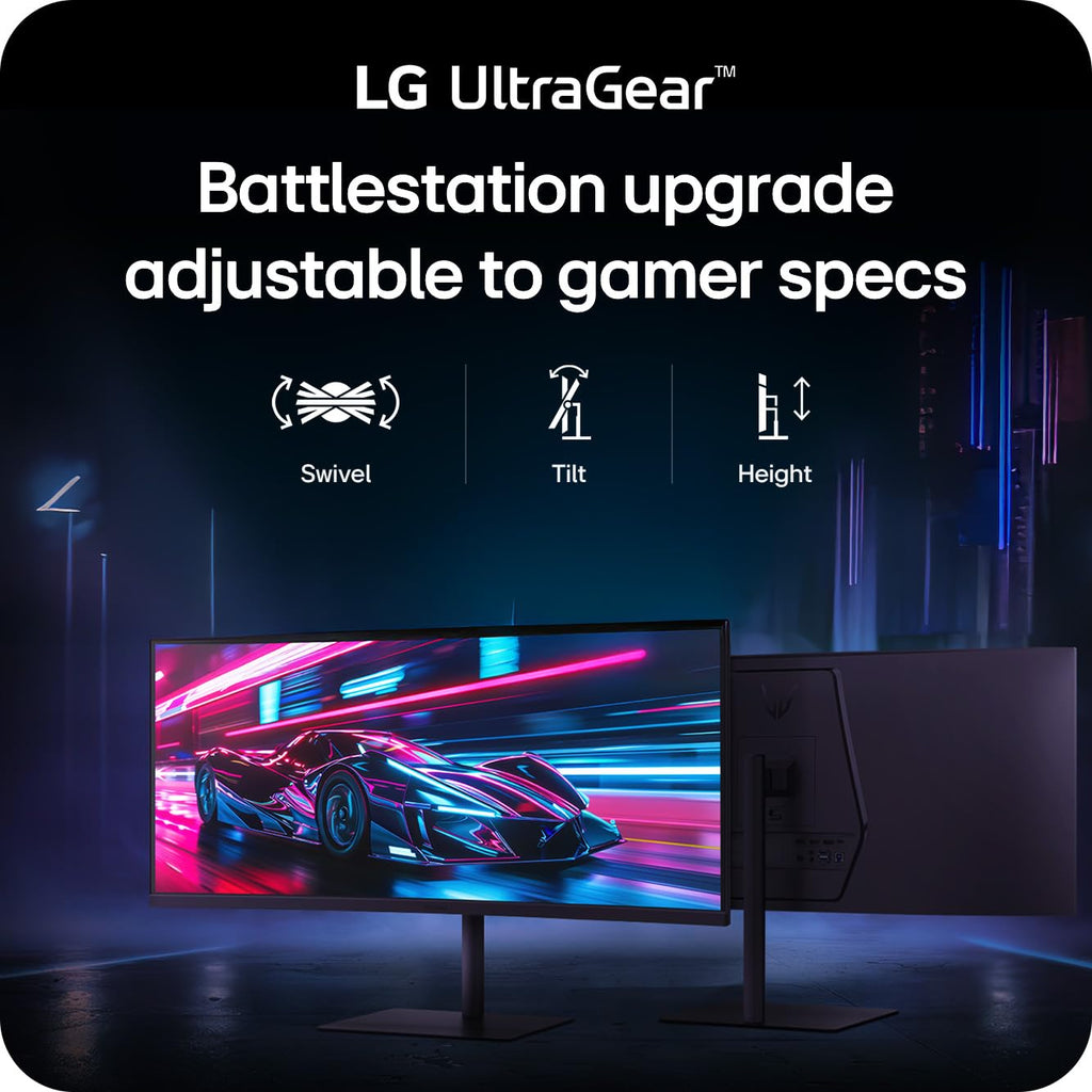 34-Inch Curved Gaming Monitor, 240Hz, 1ms, WQHD, Black L4746