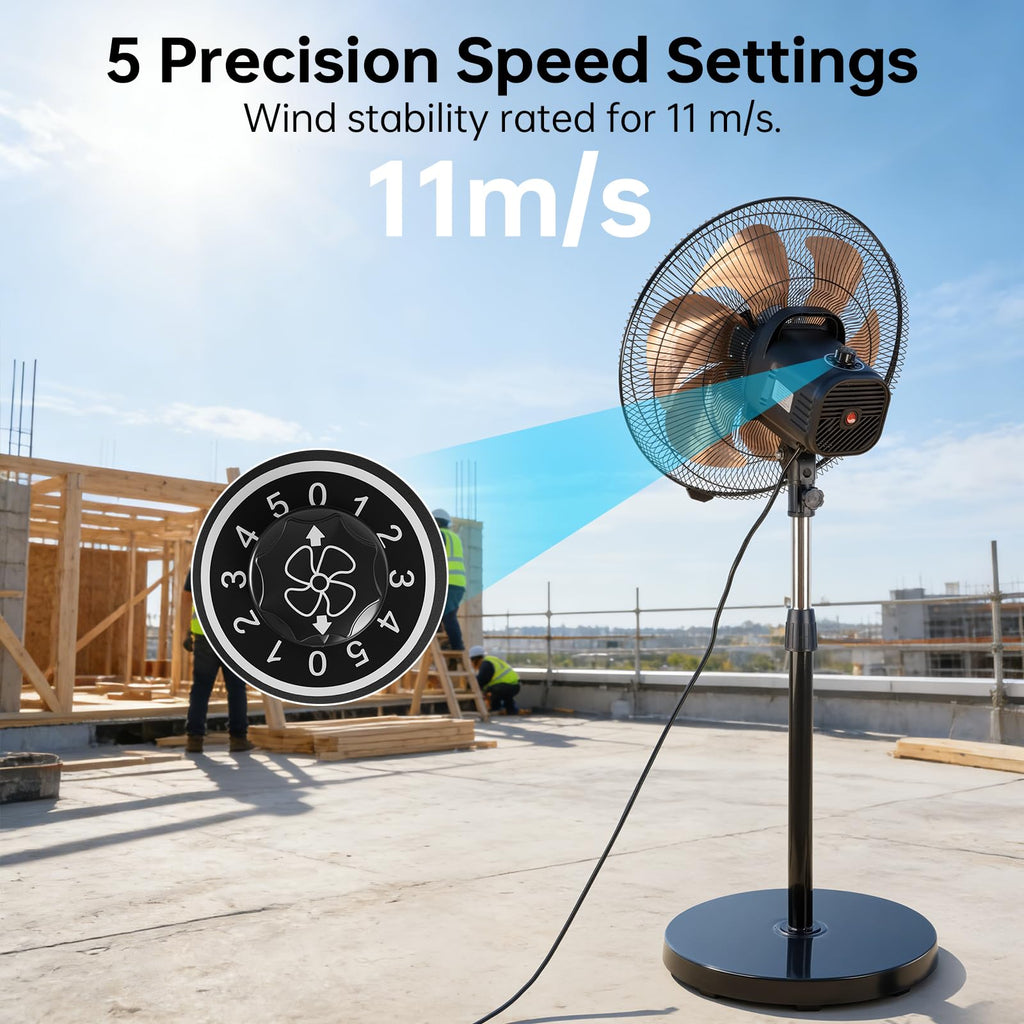 18 Inch Oscillating Metal Stand Fan W15136