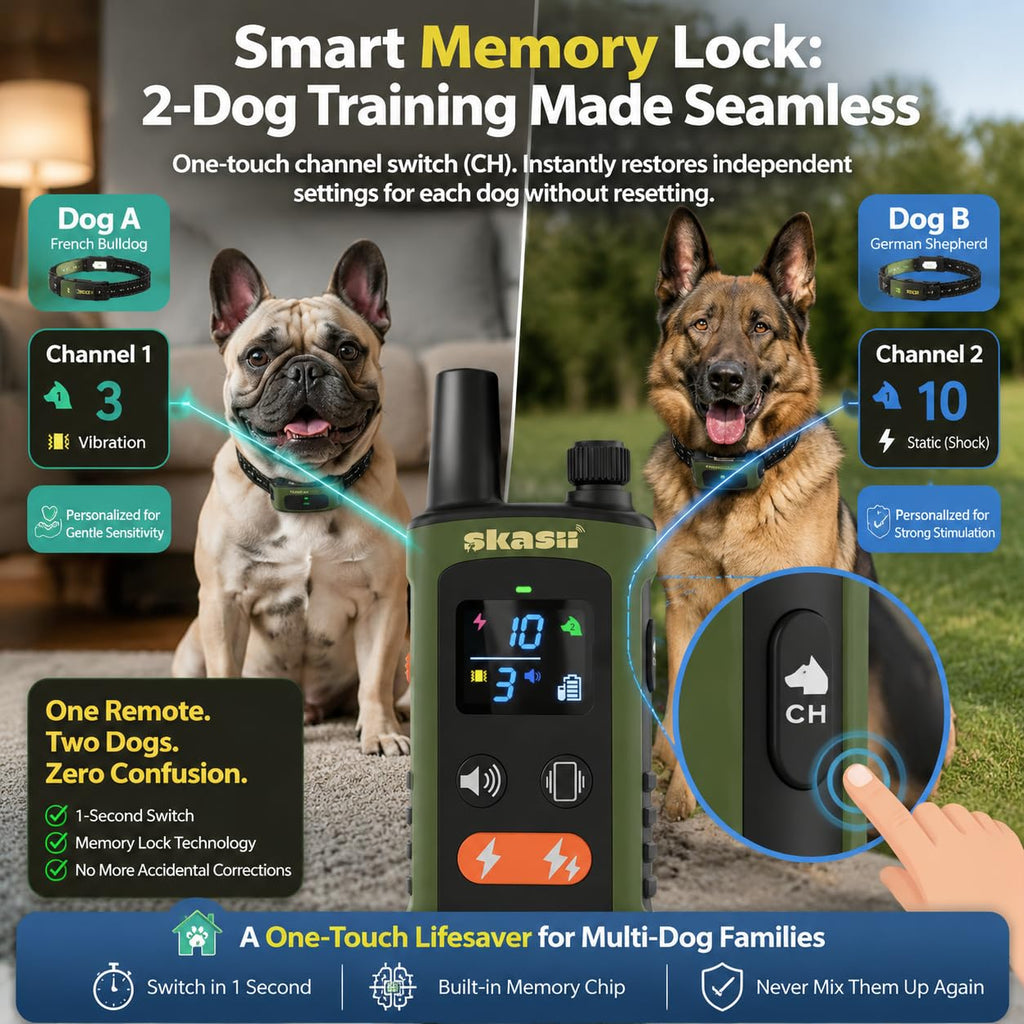 Green Remote Control Training Collar Q7759
