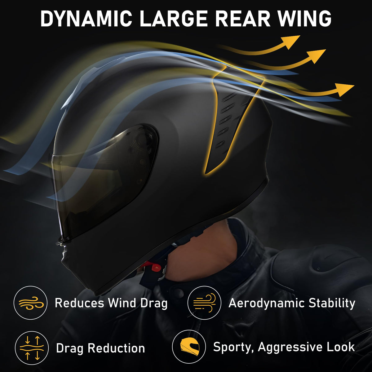 Full Face Motorcycle Helmet with Dual Visors Q5413
