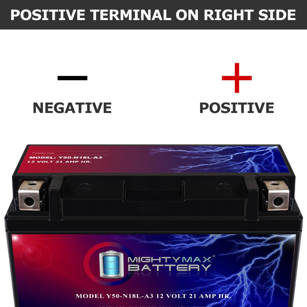 12 Volt 21 AH 350 CCA Rechargeable Maintenance Free SLA AGM Motorcycle Battery H172020