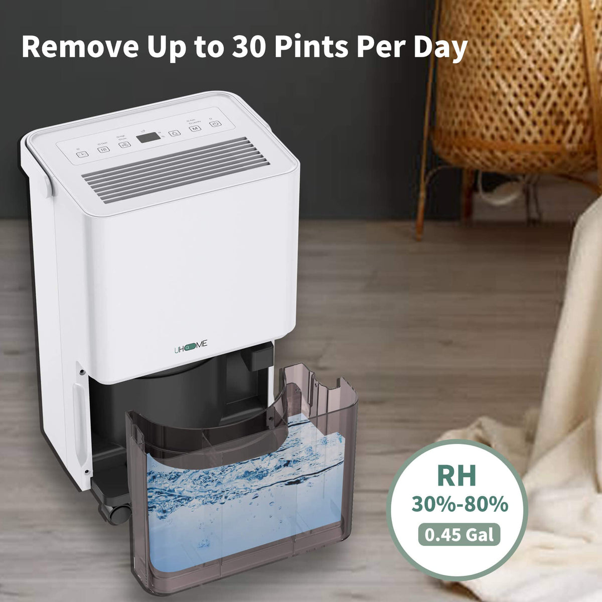 30 Pint Dehumidifier with Activated Carbon Filter K18579