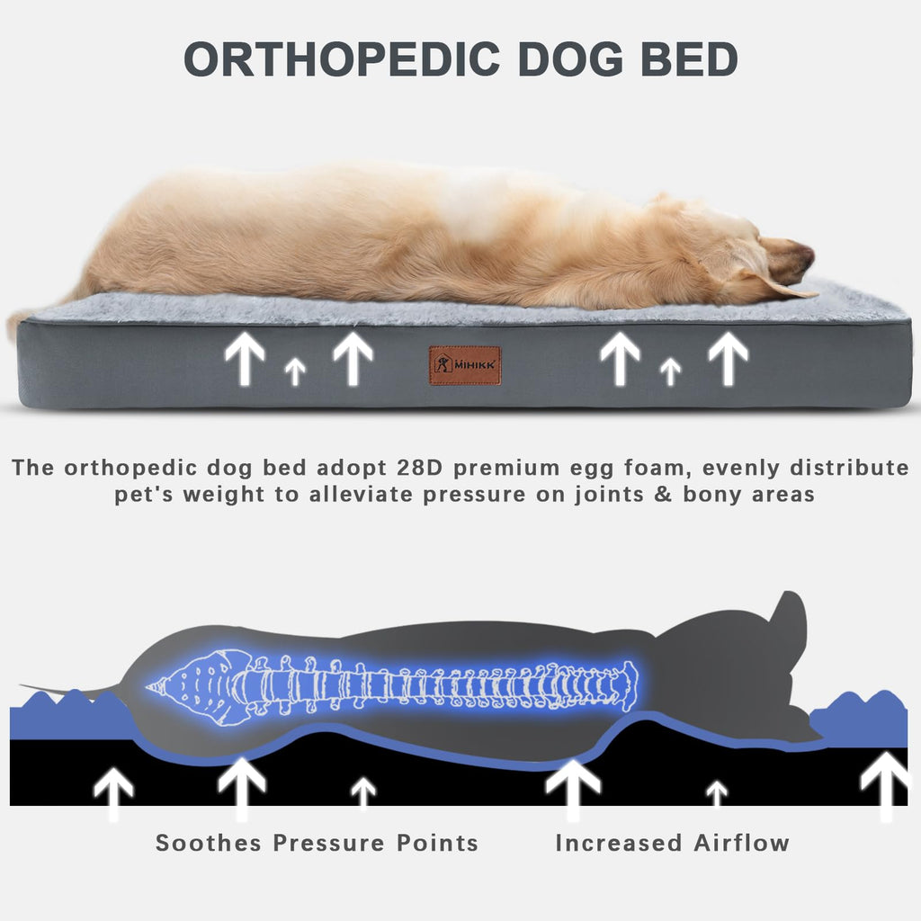 Medium Size Waterproof Orthopedic Dog Crate Bed B9523