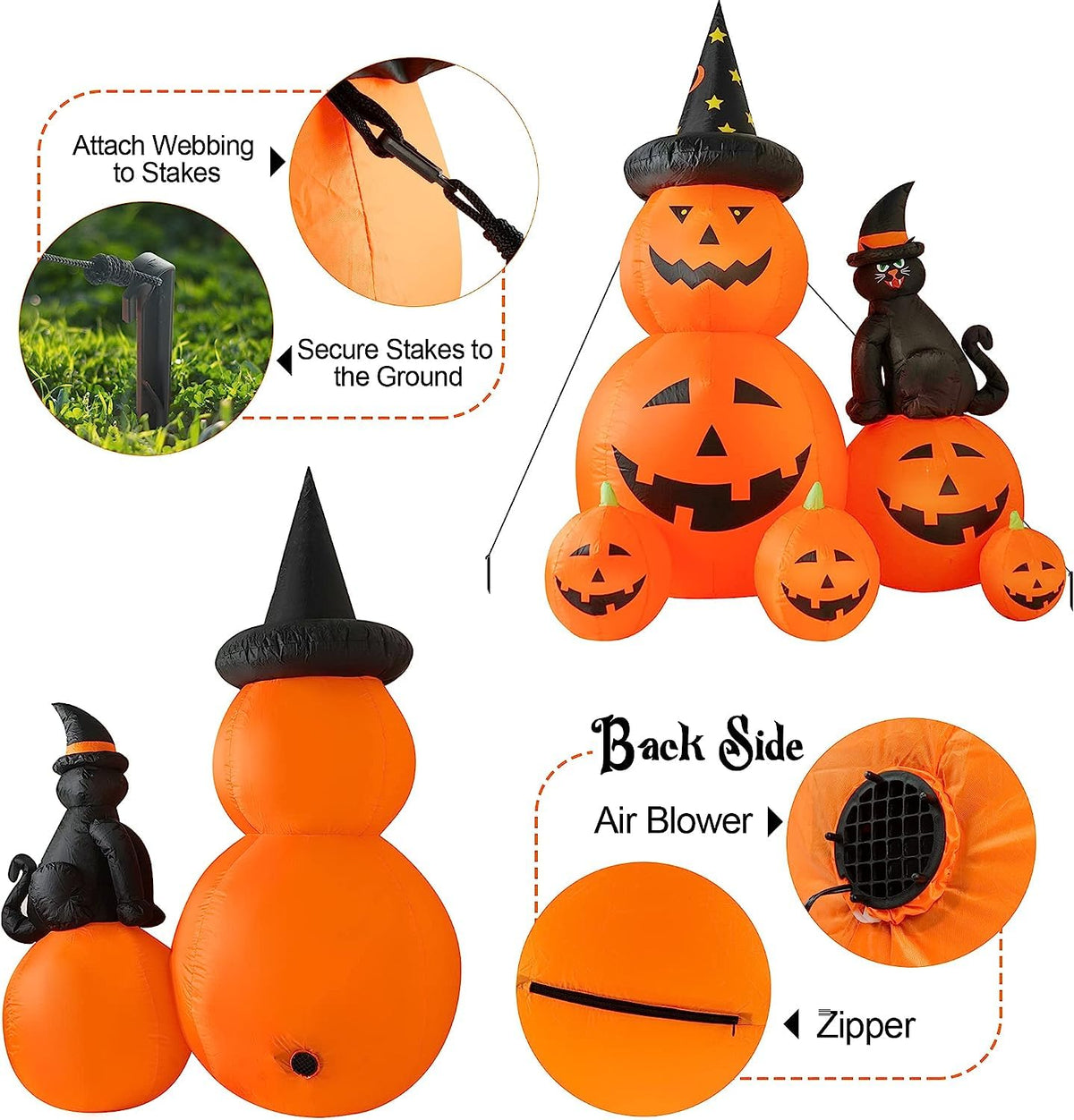 6 FT Halloween Inflatable Outdoor Decor L771