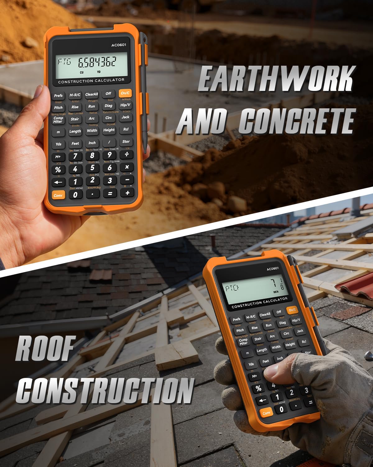 Construction Calculator with Writing Tablet G300224