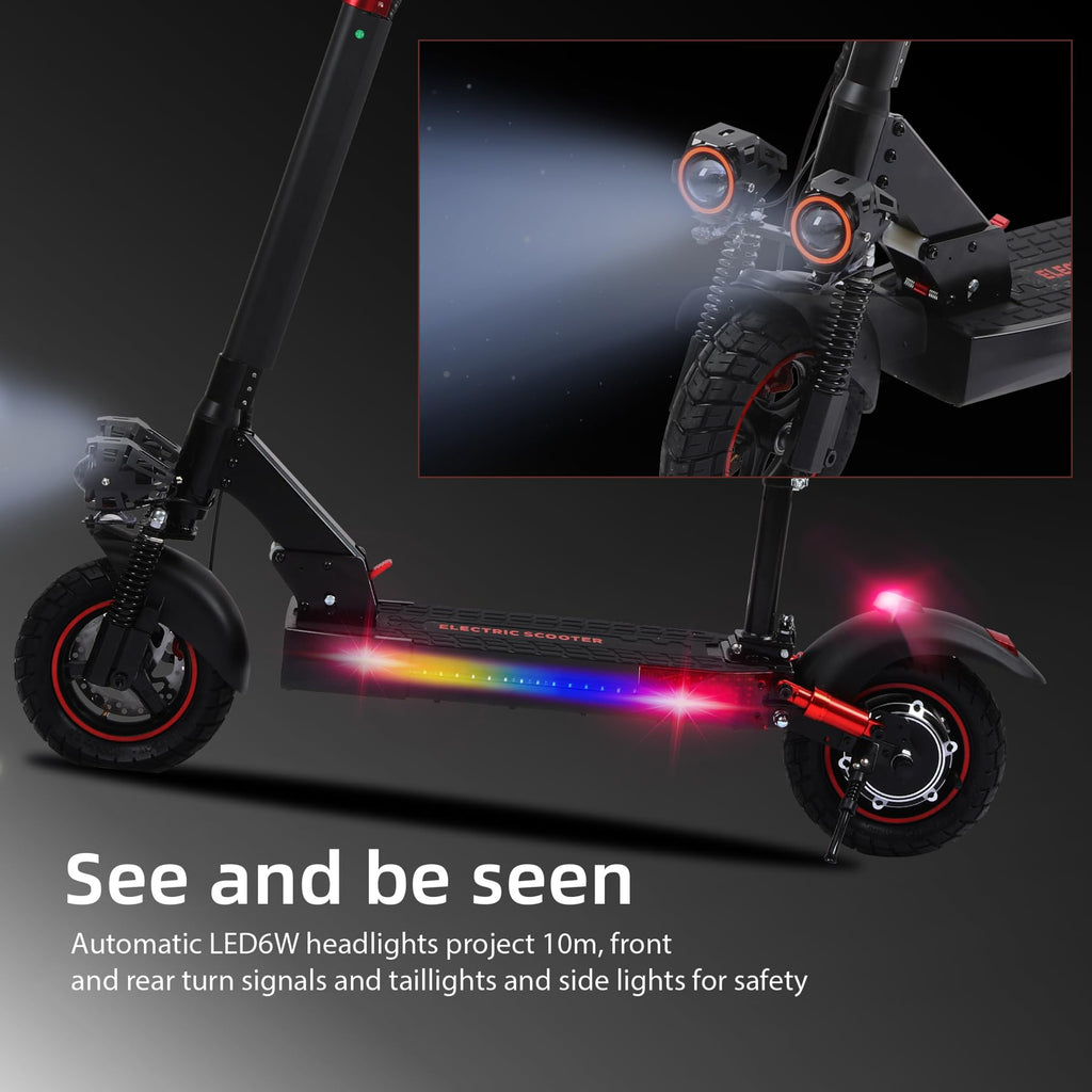 1200W Motor 30 MPH 30 Miles Range Folding Electric Scooter with Seat V3942