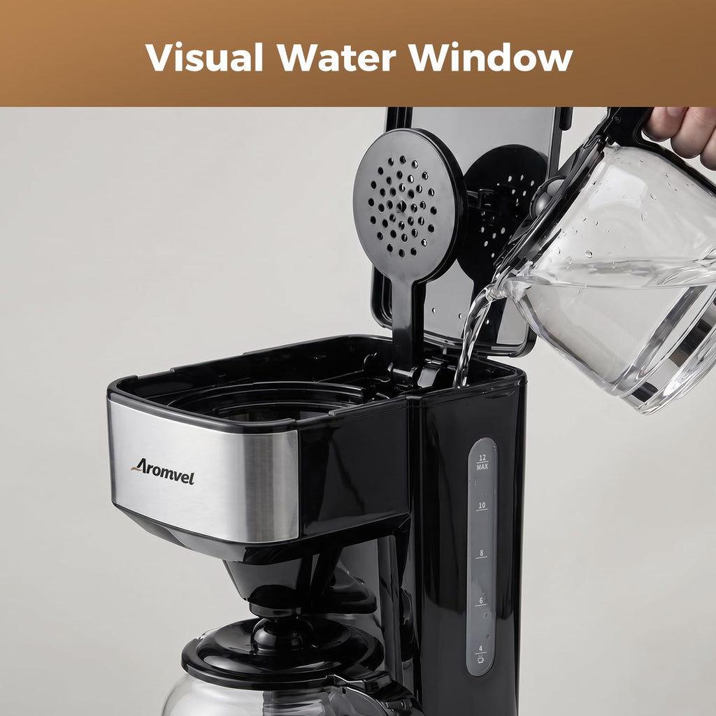 12-Cup Programmable Drip Coffee Maker with Glass Carafe K6346
