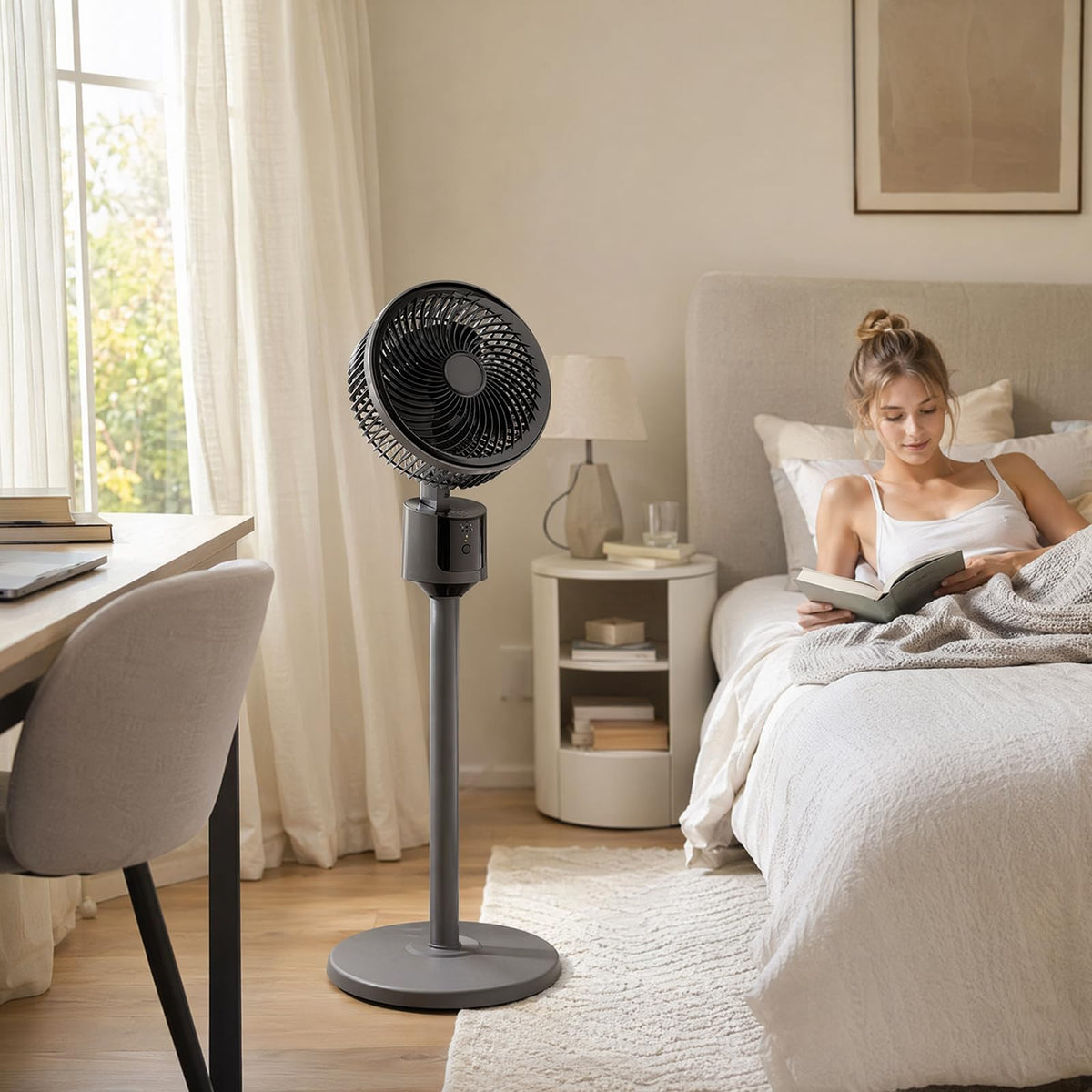 USB Powered Standing Floor Fan J9092