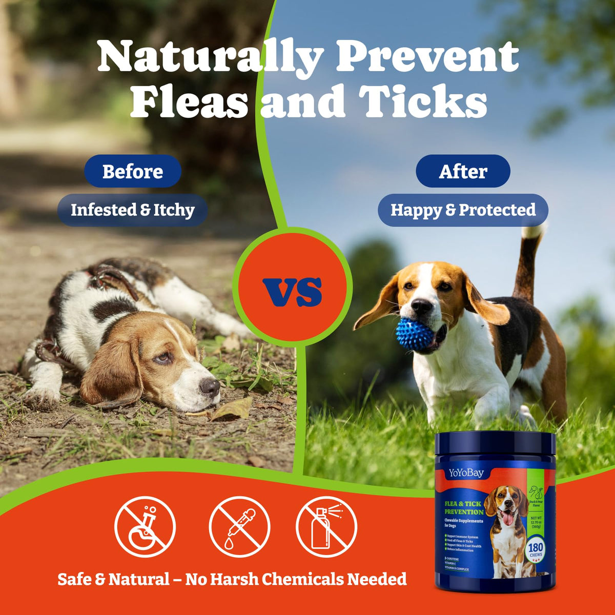 Dog Flea & Tick Prevention Chewables B4982