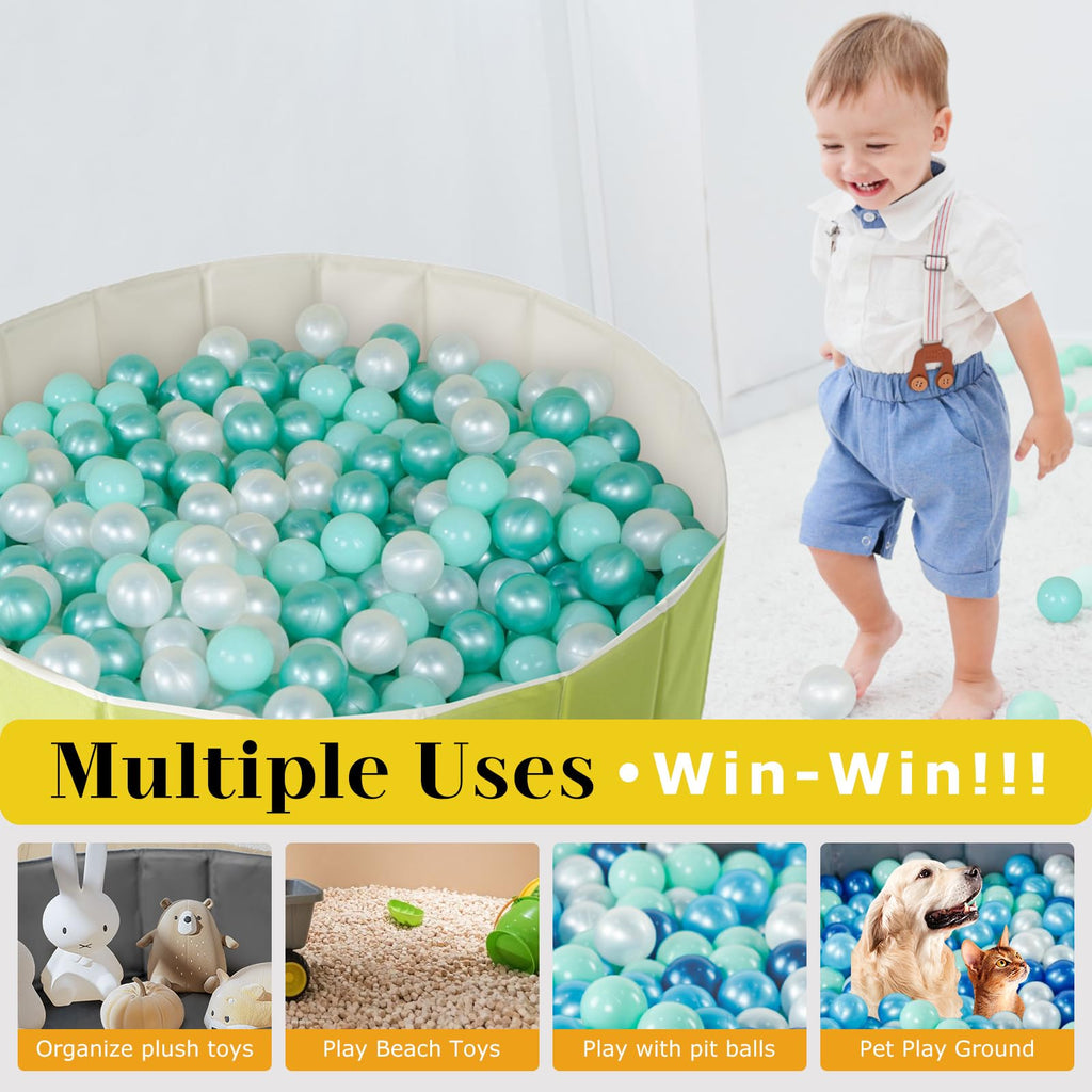 40 Inch Foldable Ball Pit with Storage Bag O801
