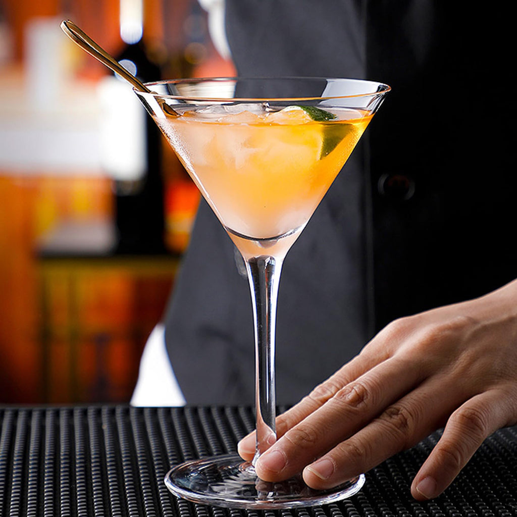 Clear 10 oz Plastic Martini Glasses Set of 6 K222