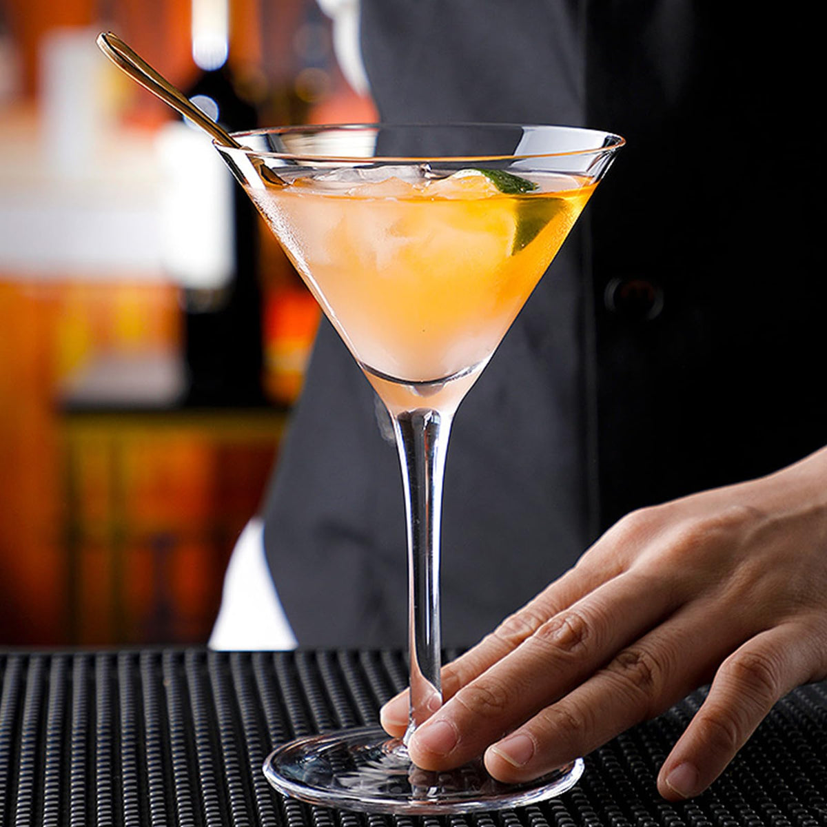Clear 10 oz Plastic Martini Glasses Set of 6 K222