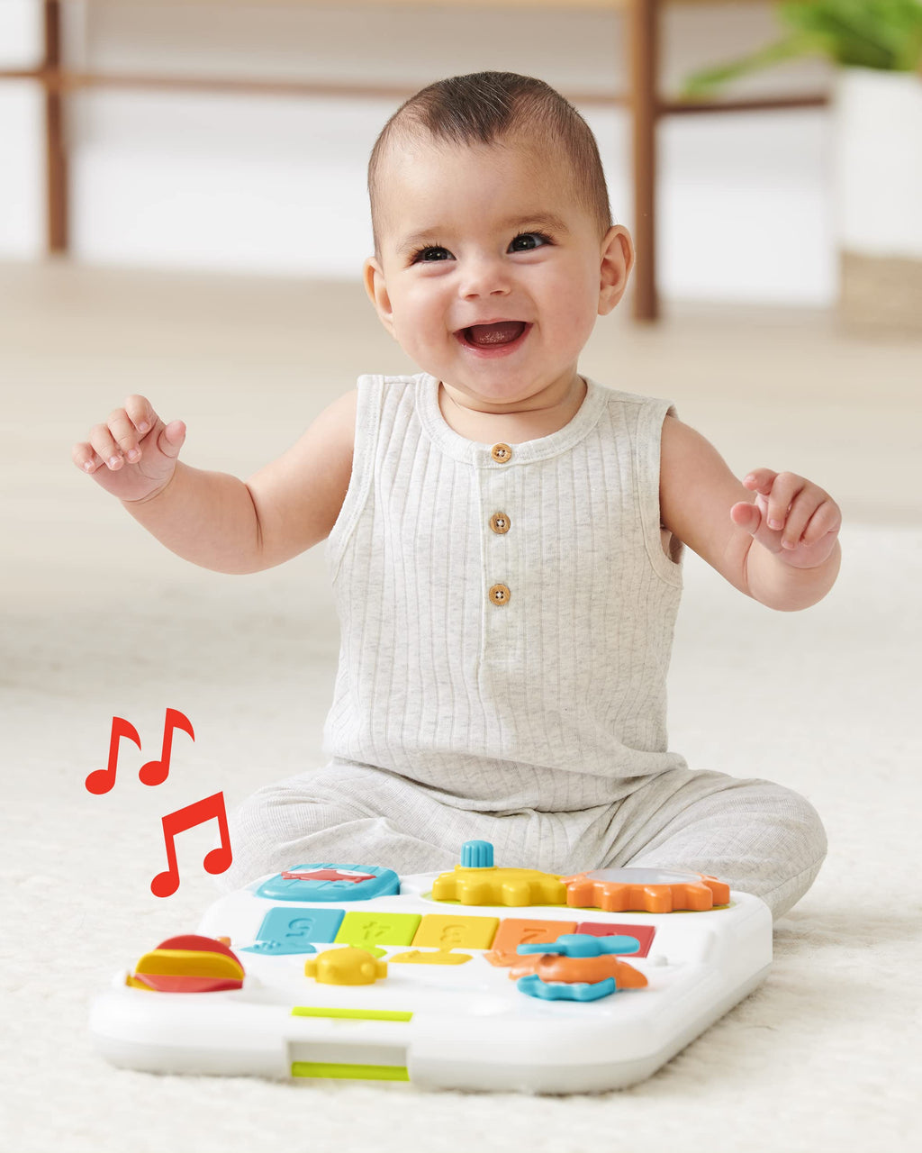 4-in-1 Sit to Stand Baby Walker with 40+ Activities E486