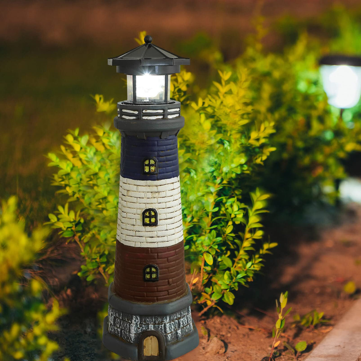 Solar Powered Lighthouse Garden Light F87163