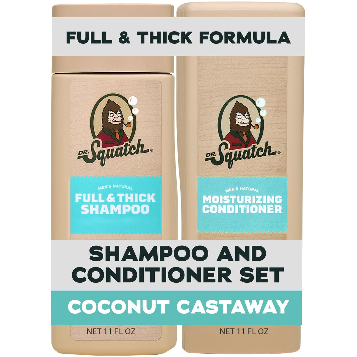 Natural Shampoo and Conditioner Set 11 fl oz 2-Pack T8594