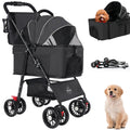 Foldable Pet Stroller with Removable Carrier and Storage Bag L717984
