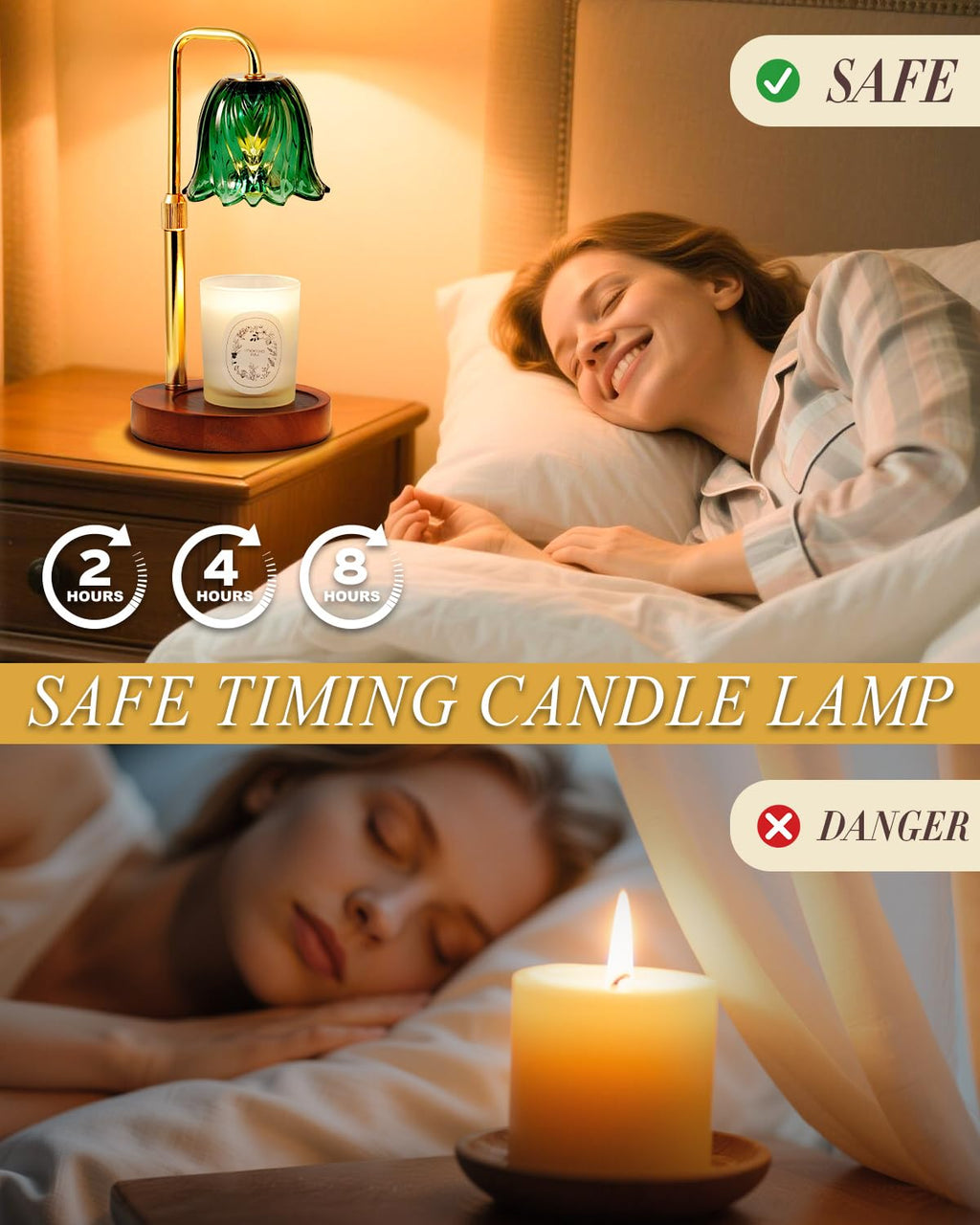 Dimmable Candle Warmer Lamp with Timer M78486