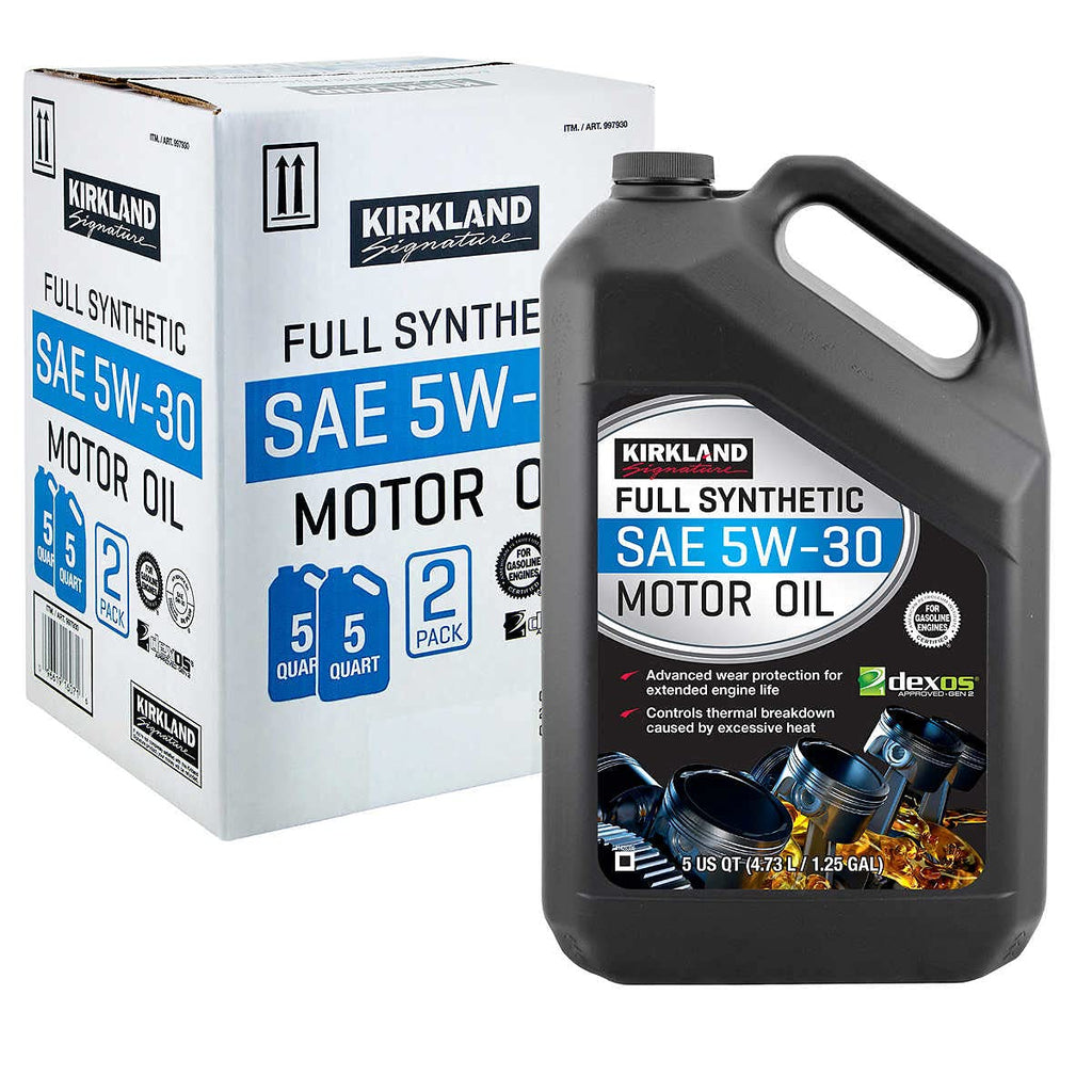 Full Synthetic SAE 5W-30 Motor Oil 5 Quart 2 Pack B666374