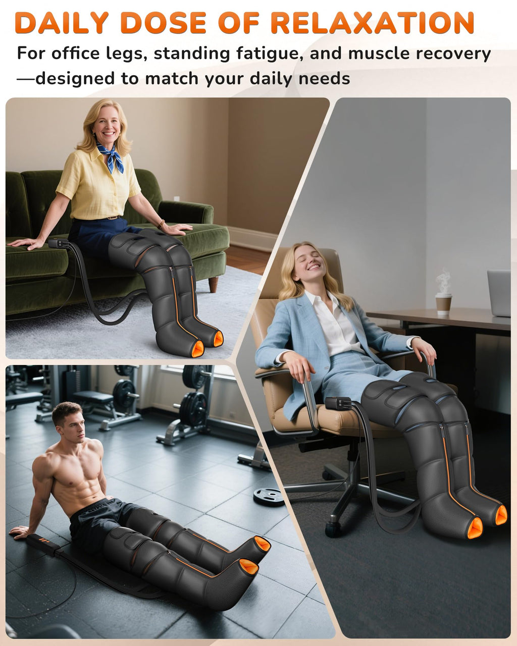 Leg Compression Massager with Heat O9734