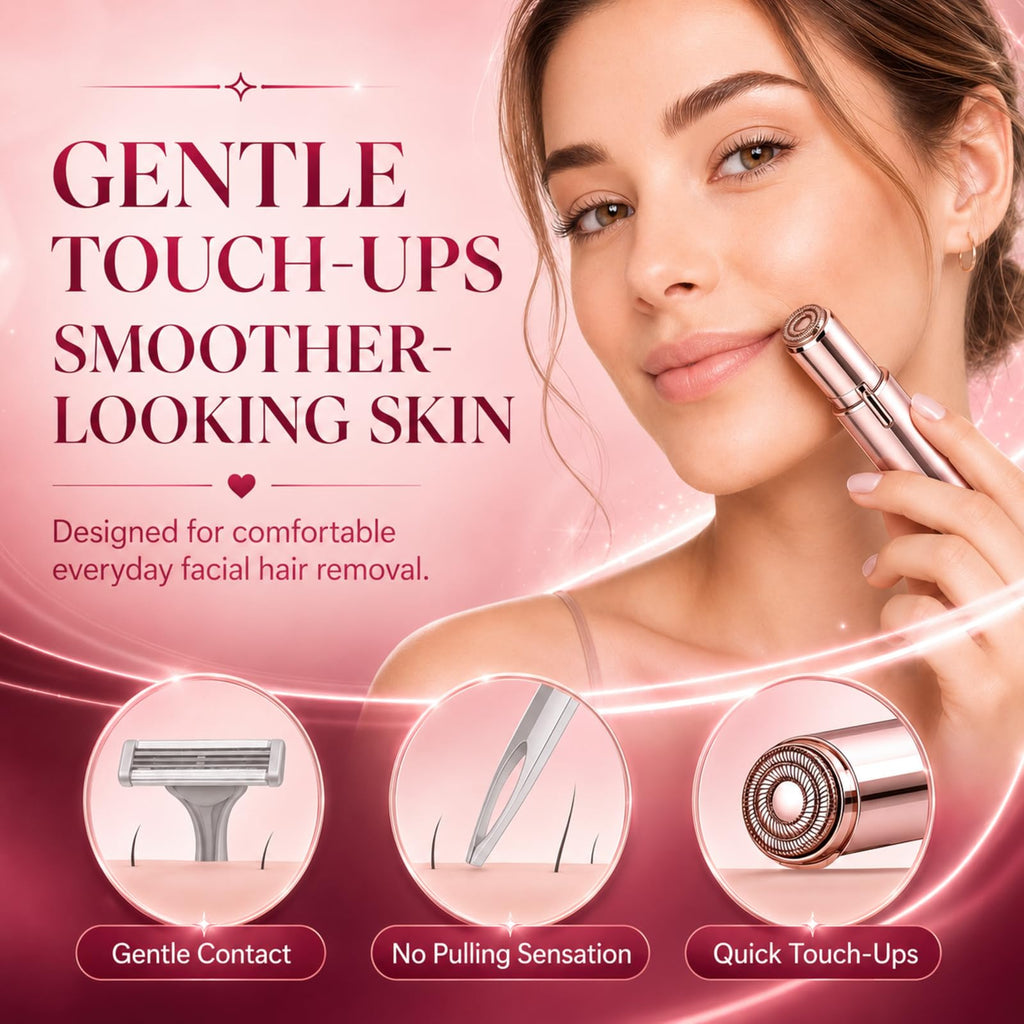 USB Rechargeable Facial Hair Remover with LED Light L299270