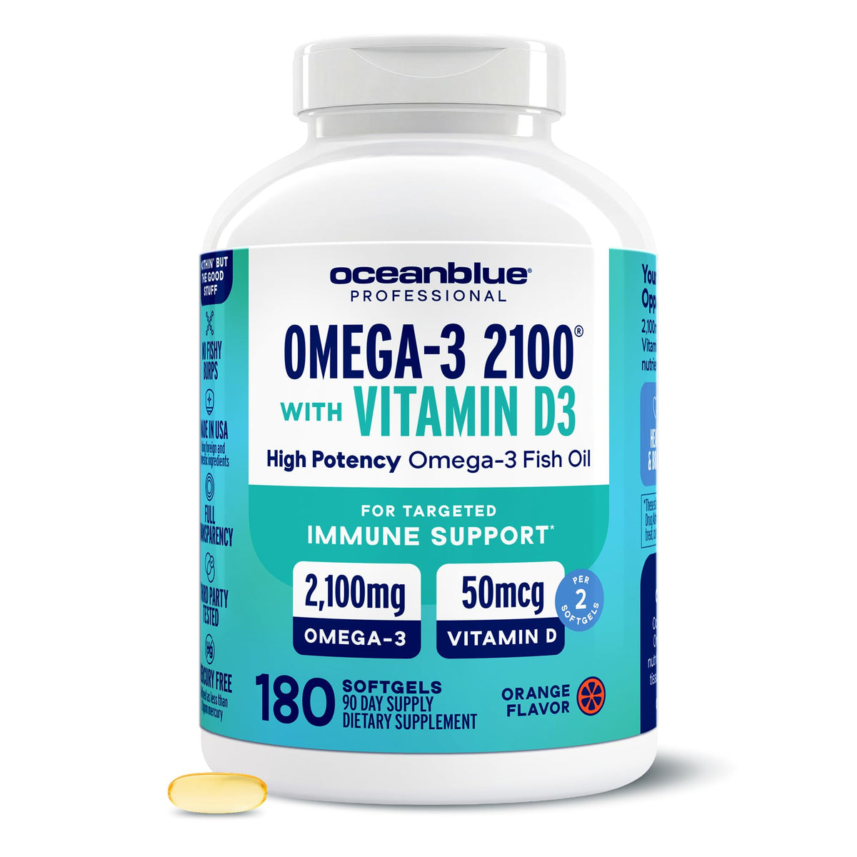 Omega-3 with Vitamin D3 Softgels W18040