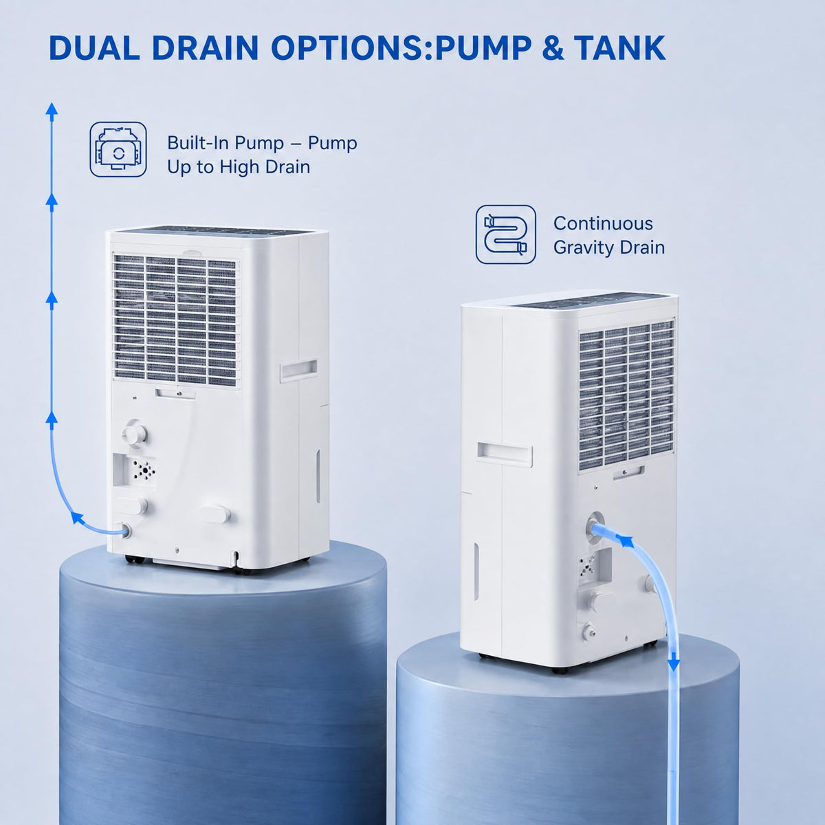 150 Pint Dehumidifier with Pump and Drain Hose O818