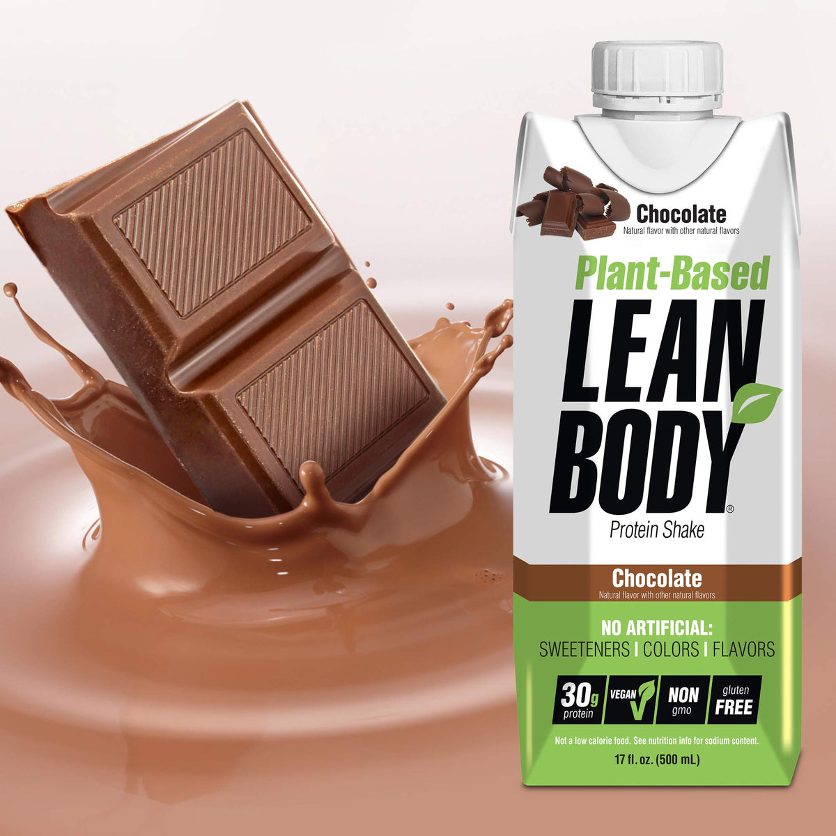 Plant-Based Vegan Chocolate Protein Shake, 30g Protein, Pack of 12 L606341