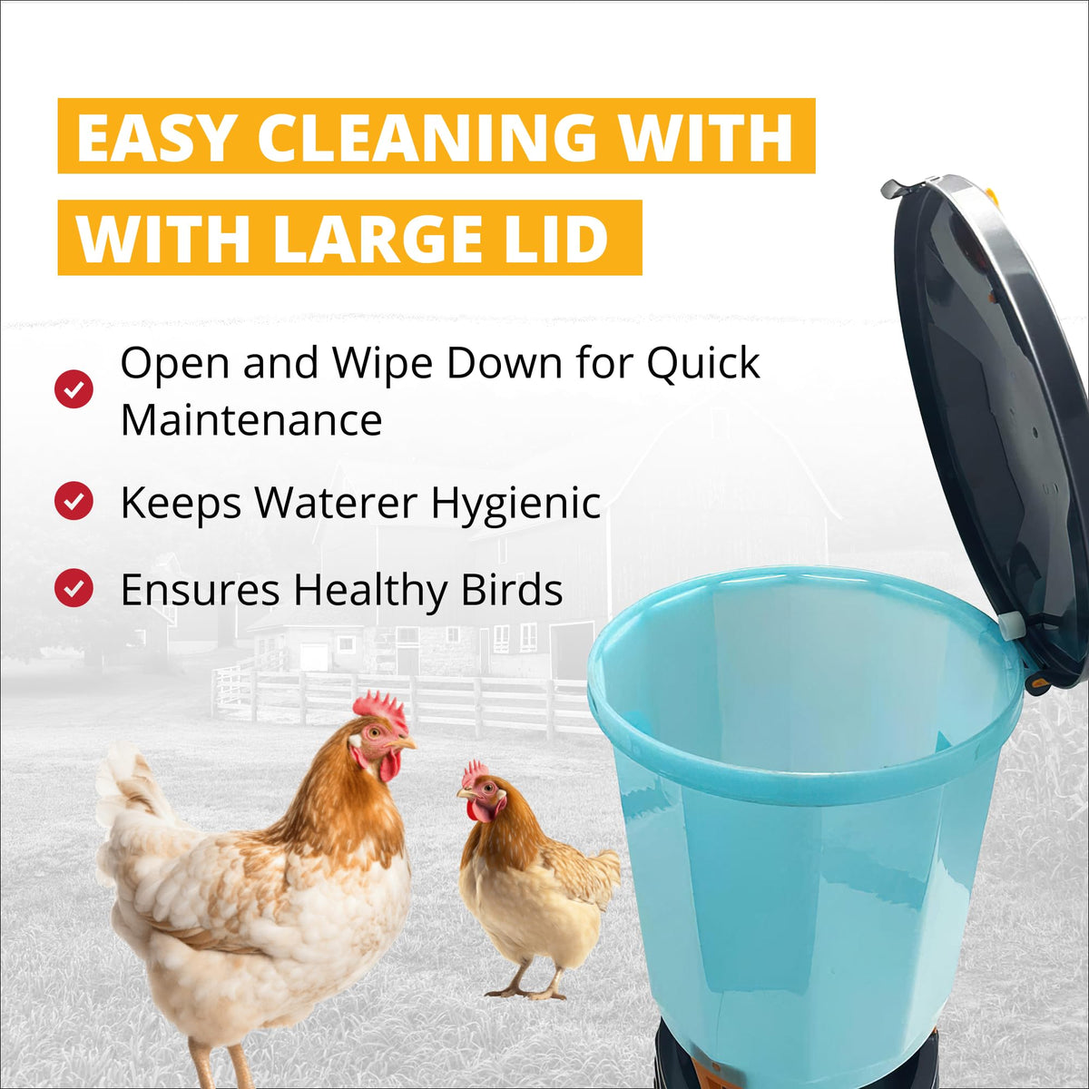 12 Gallon Poultry Waterer U576