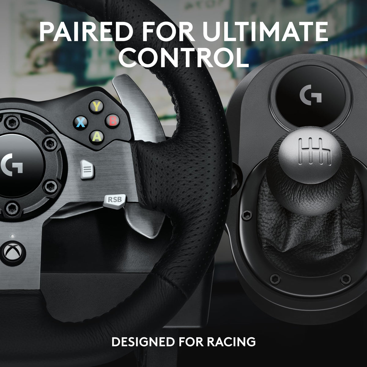 Racing Wheel and Pedals with Shifter - Black T993
