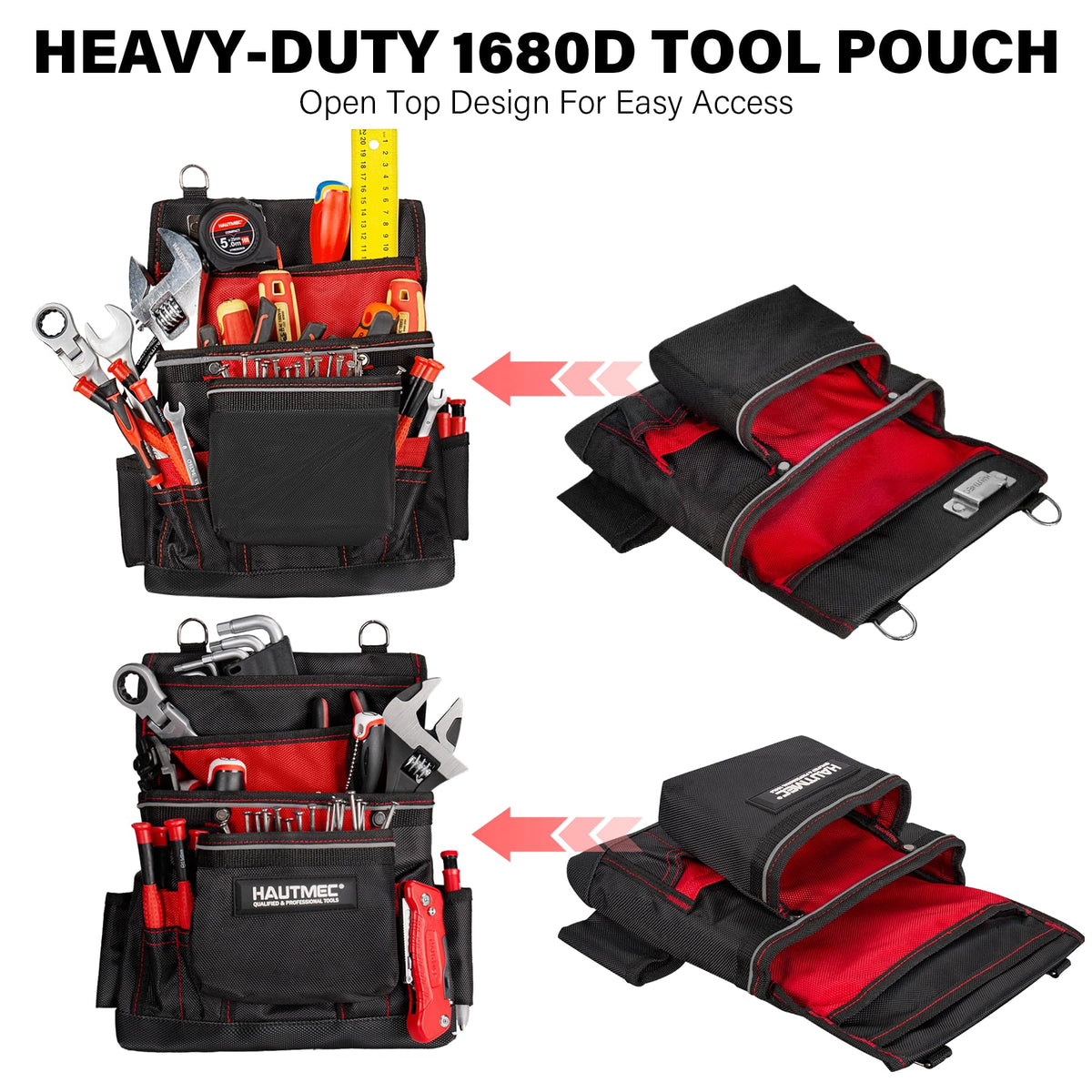 Heavy Duty 19-Pocket Tool Belt with Suspenders U151