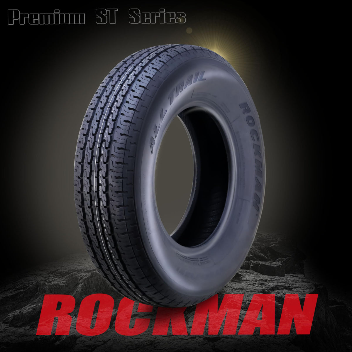 Trailer Tire Wheel ST205/75R15 8PR D 107M 5X4.5" PCD Silver Mod Rim X9711