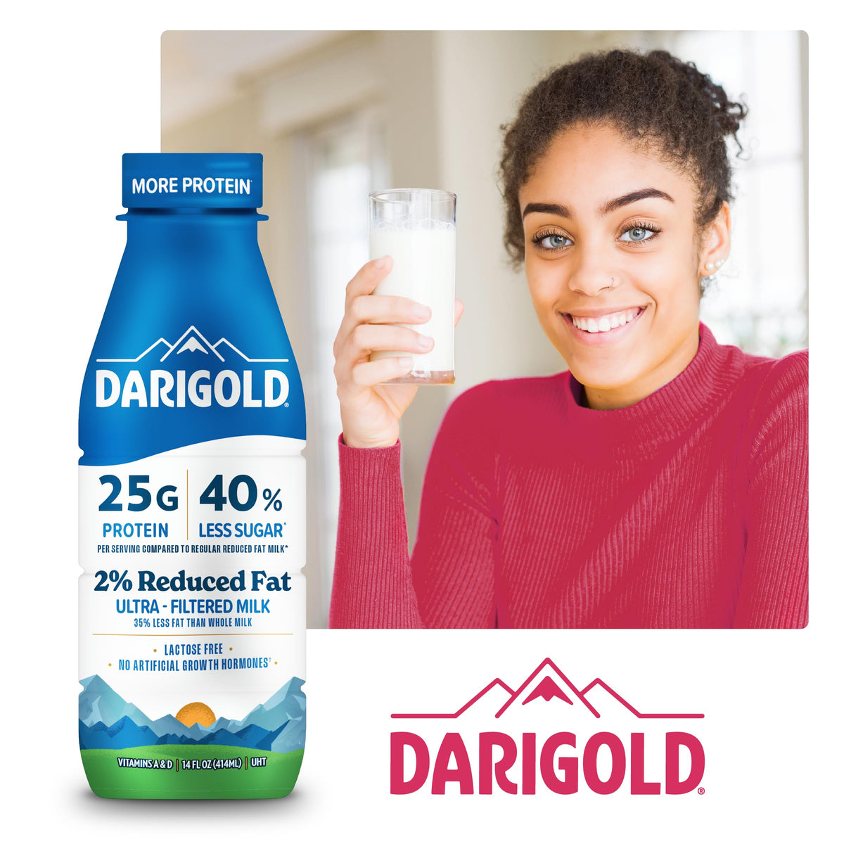2 Percent High Protein Low Fat Lactose Free Milk 14oz 12 Pack T712112