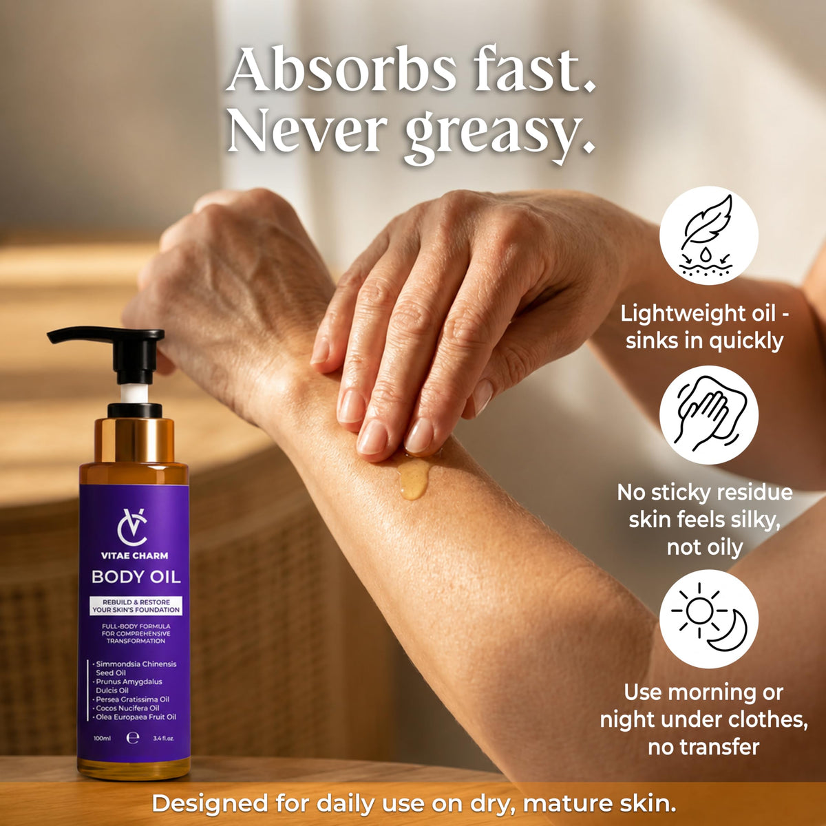 Body Oil 13.6 fl oz 4 Pack X19415