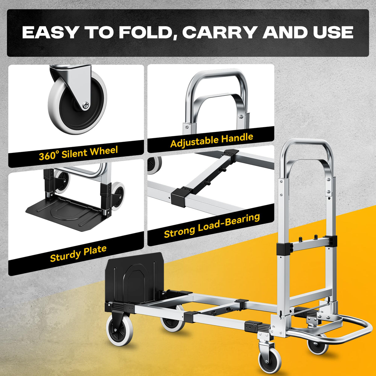 3-in-1 Convertible Dolly Cart J8661