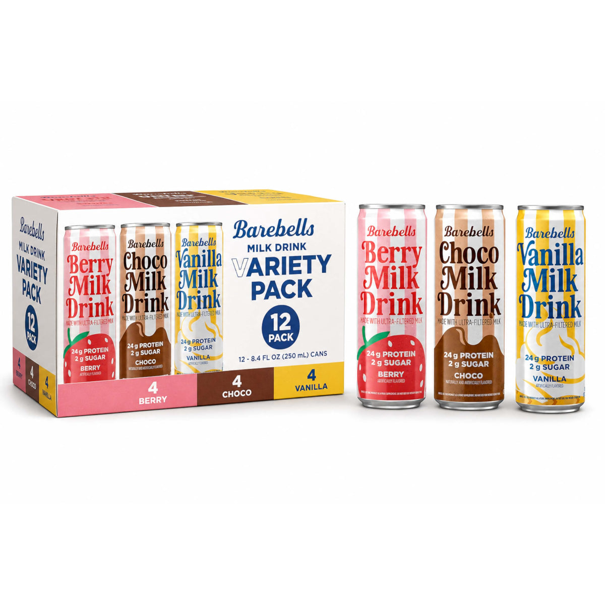 Protein Milk Drink Variety Pack 24g 12 Pack B2063