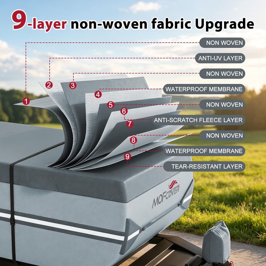 9 Layers Rip-Stop 14-16ft Pop Up Camper Cover J99430