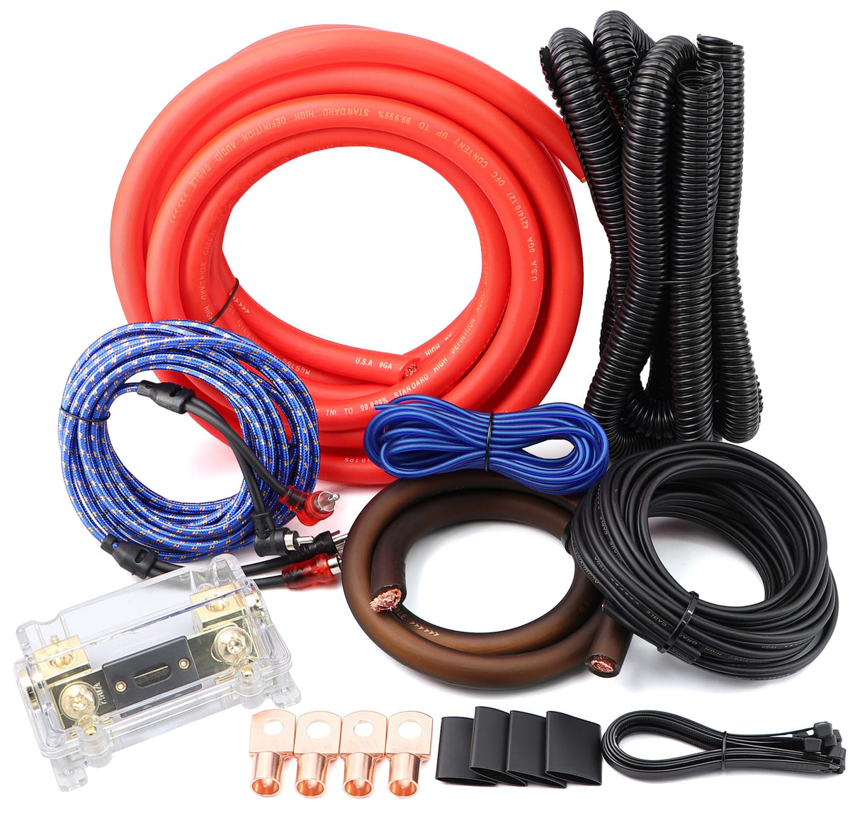 0 Gauge OFC Amp Wiring Kit S803815