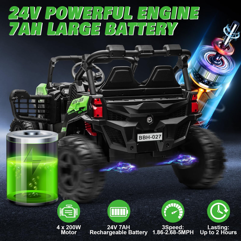 2 Seater 24V Powered Ride on Car with Remote L936